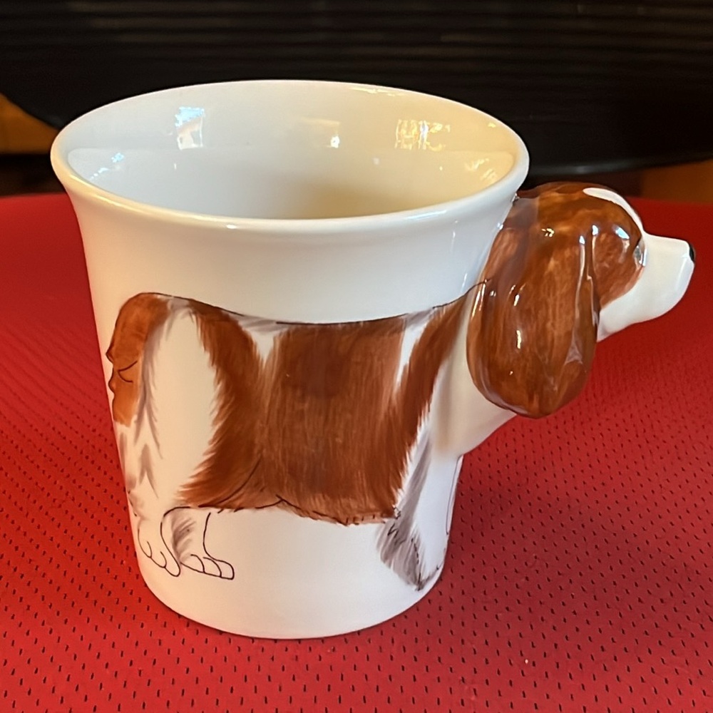 Spaniel Ceramic Cup 3-D Handle Dog Lover - Picture 3 of 9